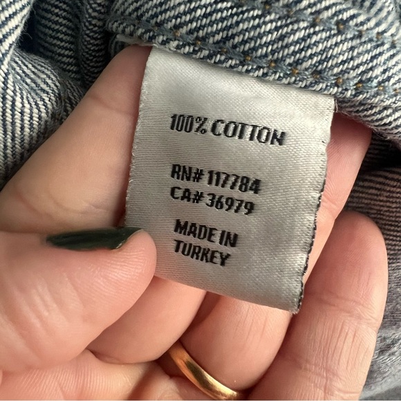 Rails Denim Blue Jean Dress Button Down Duster Long Trench New normcore - Picture 7 of 9